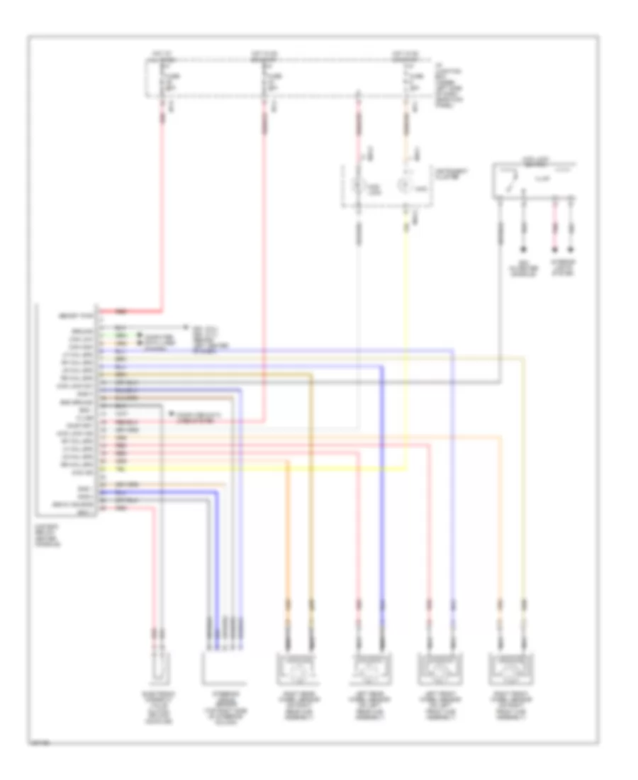 4WD Wiring Diagram without ABS ESP for Hyundai Tucson GL 2005