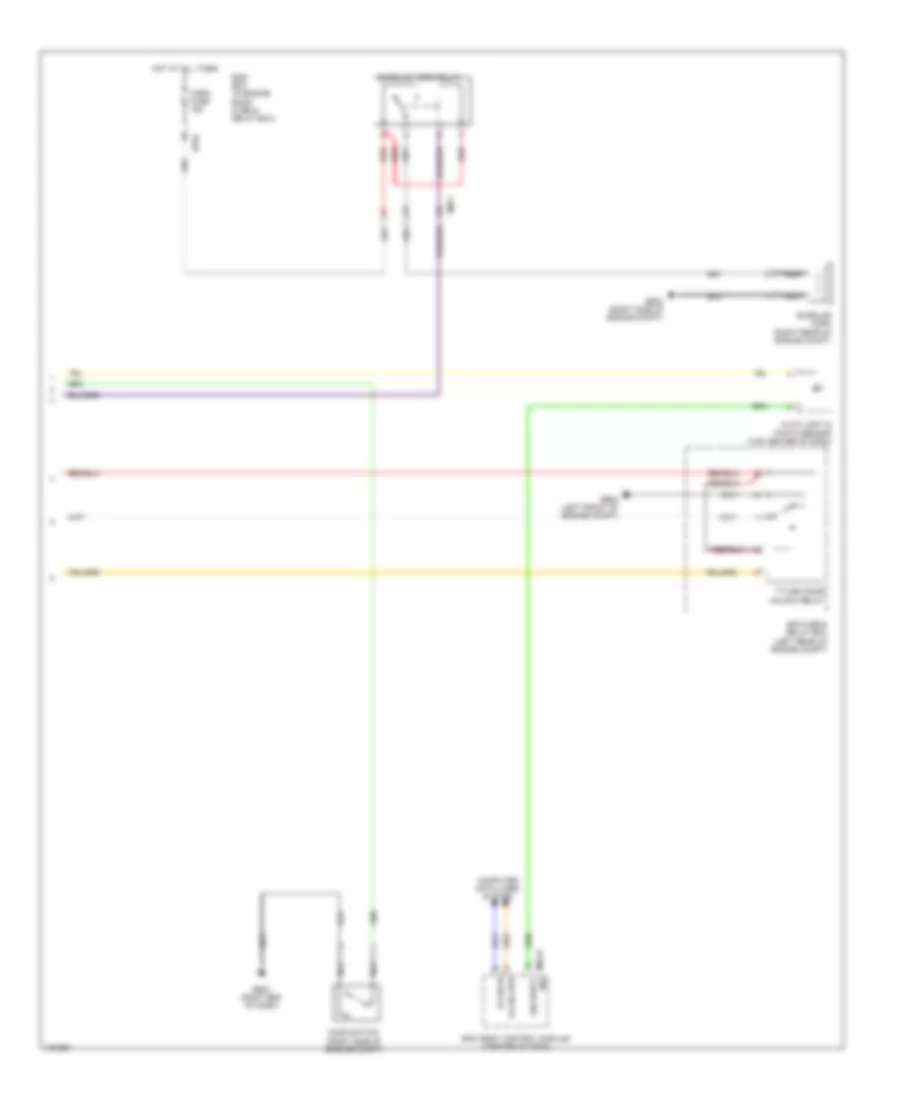 Power Door Locks Wiring Diagram, Hybrid (2 of 2) for Hyundai Sonata Hybrid Base 2014