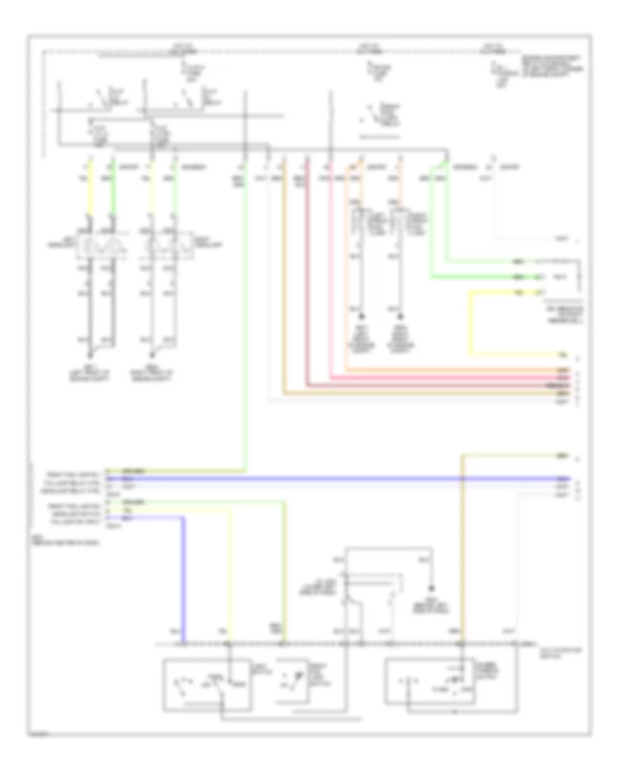 Headlights Wiring Diagram with DRL 1 of 2 for Hyundai Elantra Touring 2009