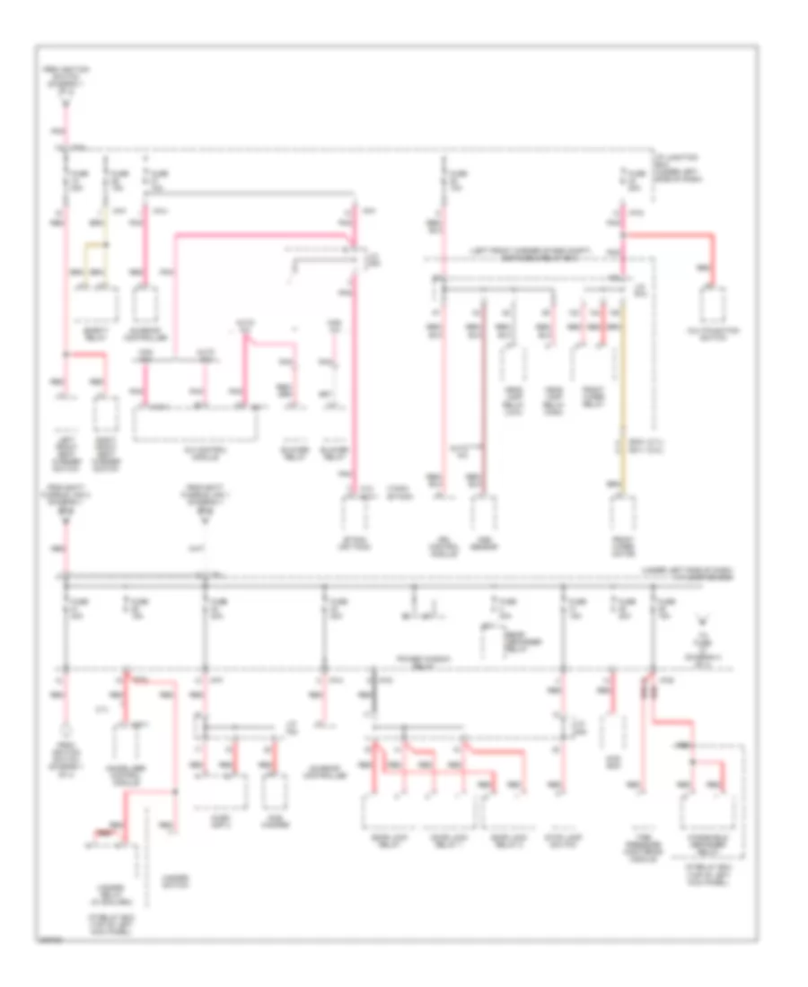 Power Distribution Wiring Diagram 3 of 4 for Hyundai Tucson GLS 2005