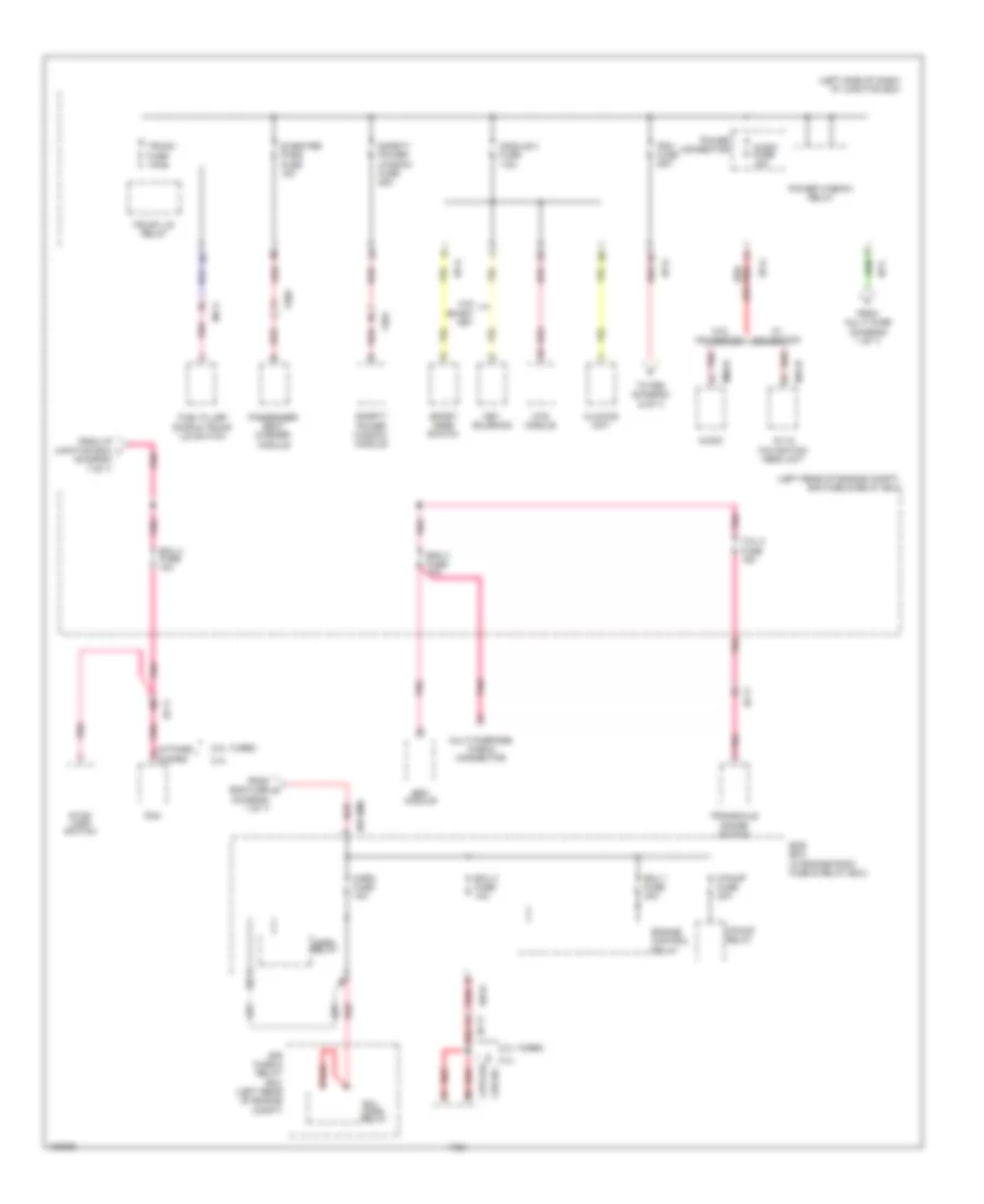 Power Distribution Wiring Diagram, Except Hybrid (5 of 7) for Hyundai Sonata Hybrid Limited 2014