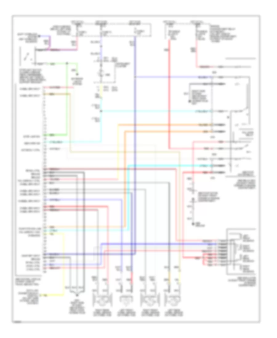 Anti-lock Brake Wiring Diagrams for Hyundai Accent L 1999