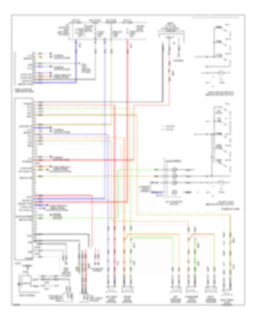 Radio Wiring Diagram, Hybrid without Standard Amplifier  JBL Amplifier for Hyundai Sonata Limited 2014