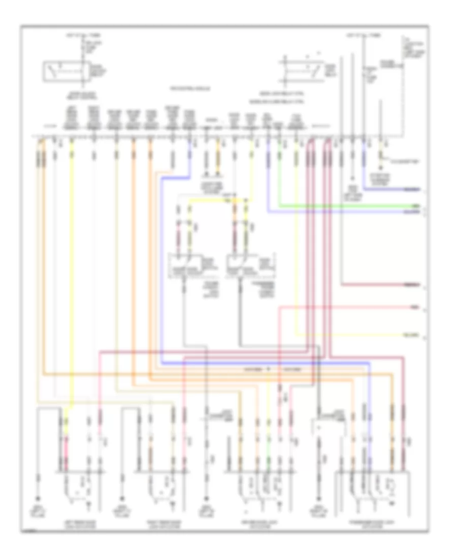 Forced Entry Wiring Diagram Except Hybrid 1 of 2 for Hyundai Sonata Limited 2014