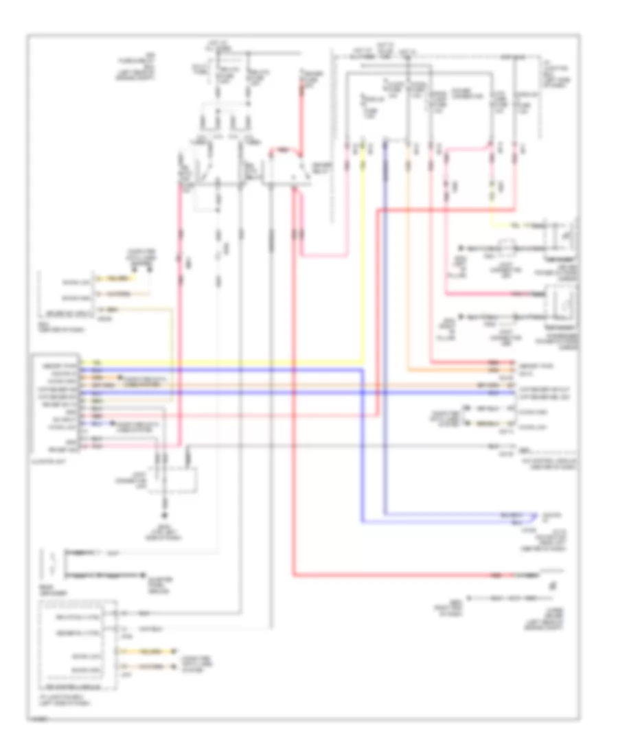 Defoggers Wiring Diagram Except Hybrid with Navigation for Hyundai Sonata Limited 2014