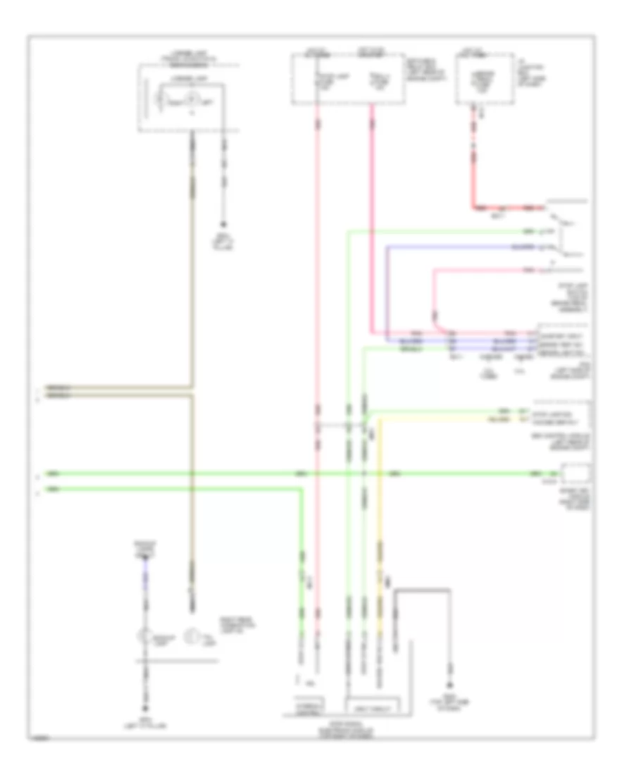 Exterior Lamps Wiring Diagram Except Hybrid without LED 3 of 3 for Hyundai Sonata Limited 2014