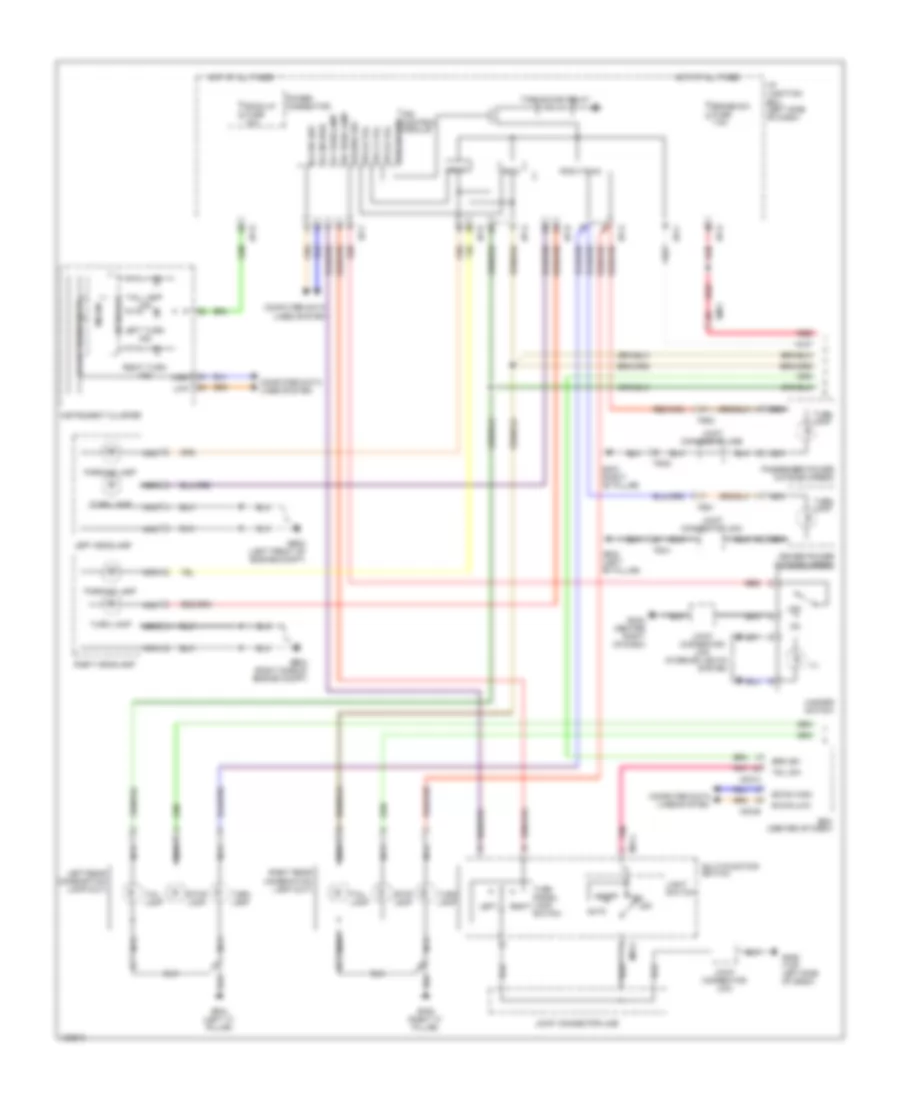 Exterior Lamps Wiring Diagram, Hybrid (1 of 2) for Hyundai Sonata Limited 2014