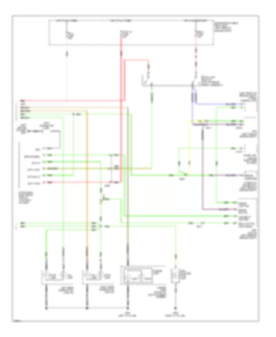 Exterior Lamps Wiring Diagram Hybrid 2 of 2 for Hyundai Sonata Limited 2014