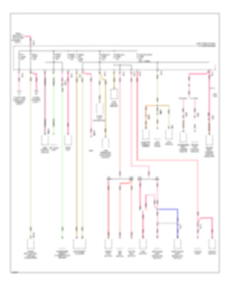 Power Distribution Wiring Diagram, Except Hybrid (7 of 7) for Hyundai Sonata Limited 2014