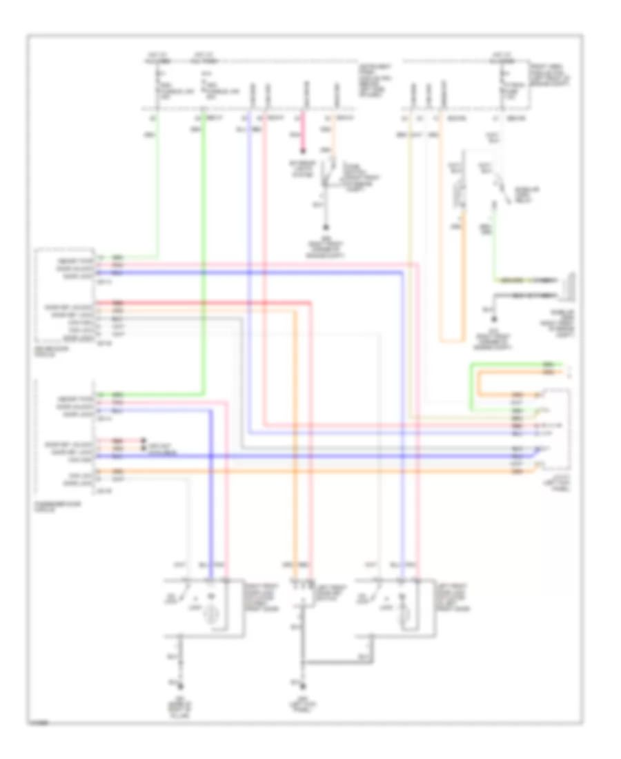 Forced Entry Wiring Diagram 1 of 2 for Hyundai Entourage GLS 2009