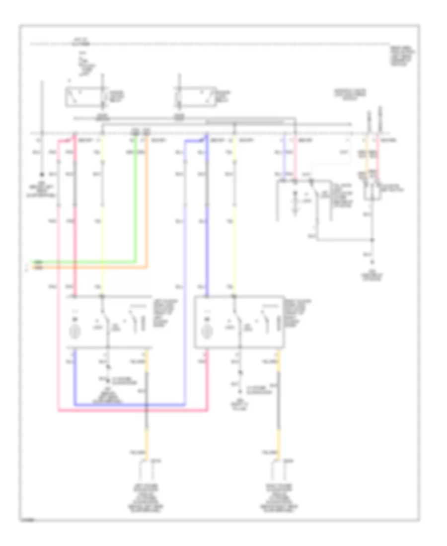 Forced Entry Wiring Diagram (2 of 2) for Hyundai Entourage GLS 2009