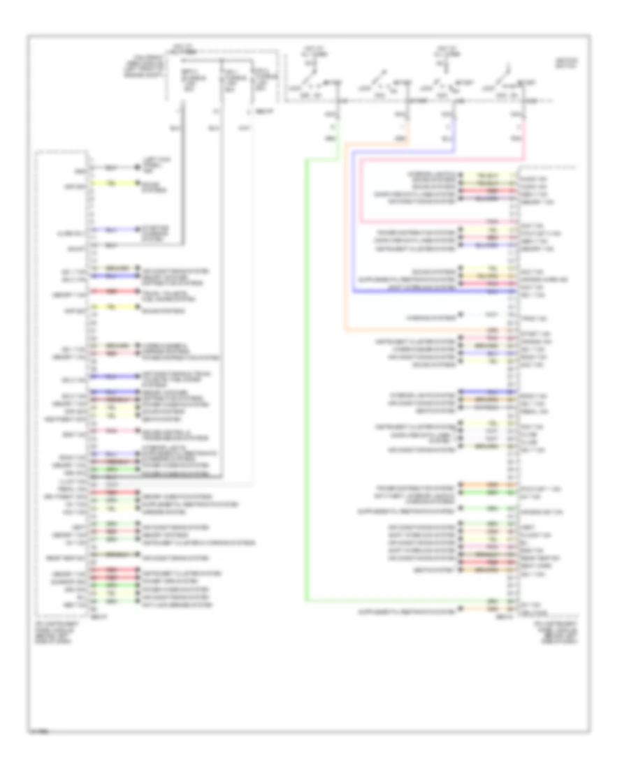 Instrument Panel Module Wiring Diagram 1 of 2 for Hyundai Entourage GLS 2009