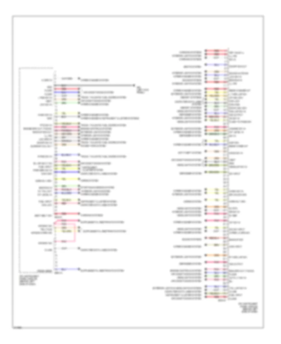 Instrument Panel Module Wiring Diagram (2 of 2) for Hyundai Entourage GLS 2009