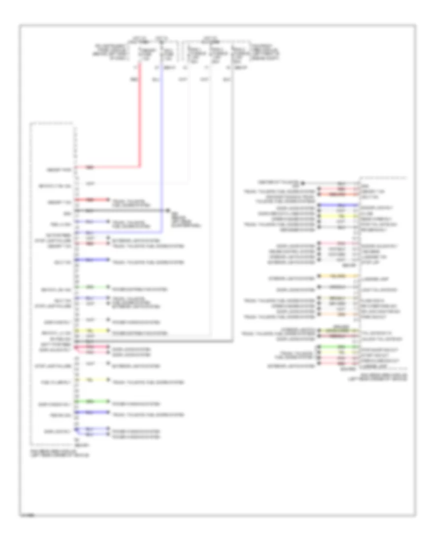 Rear Area Module Wiring Diagram (1 of 2) for Hyundai Entourage GLS 2009