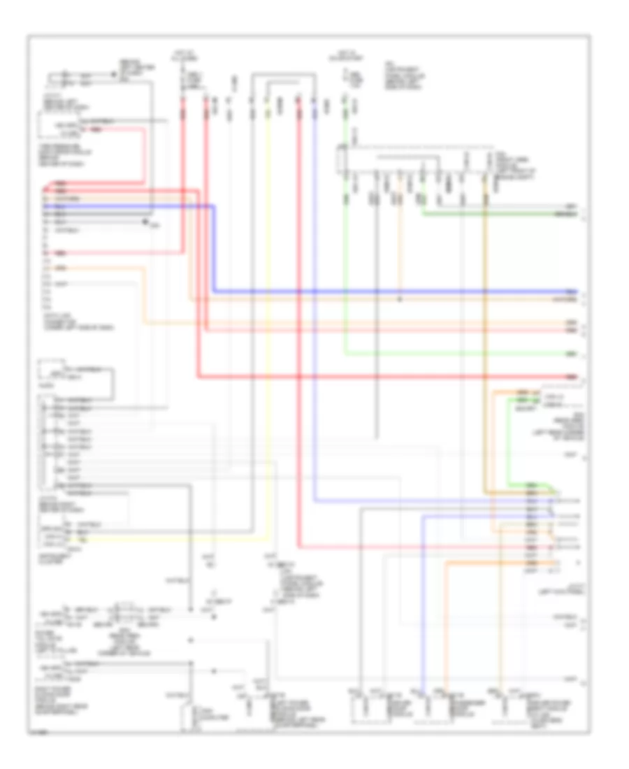 Computer Data Lines Wiring Diagram 1 of 2 for Hyundai Entourage GLS 2009