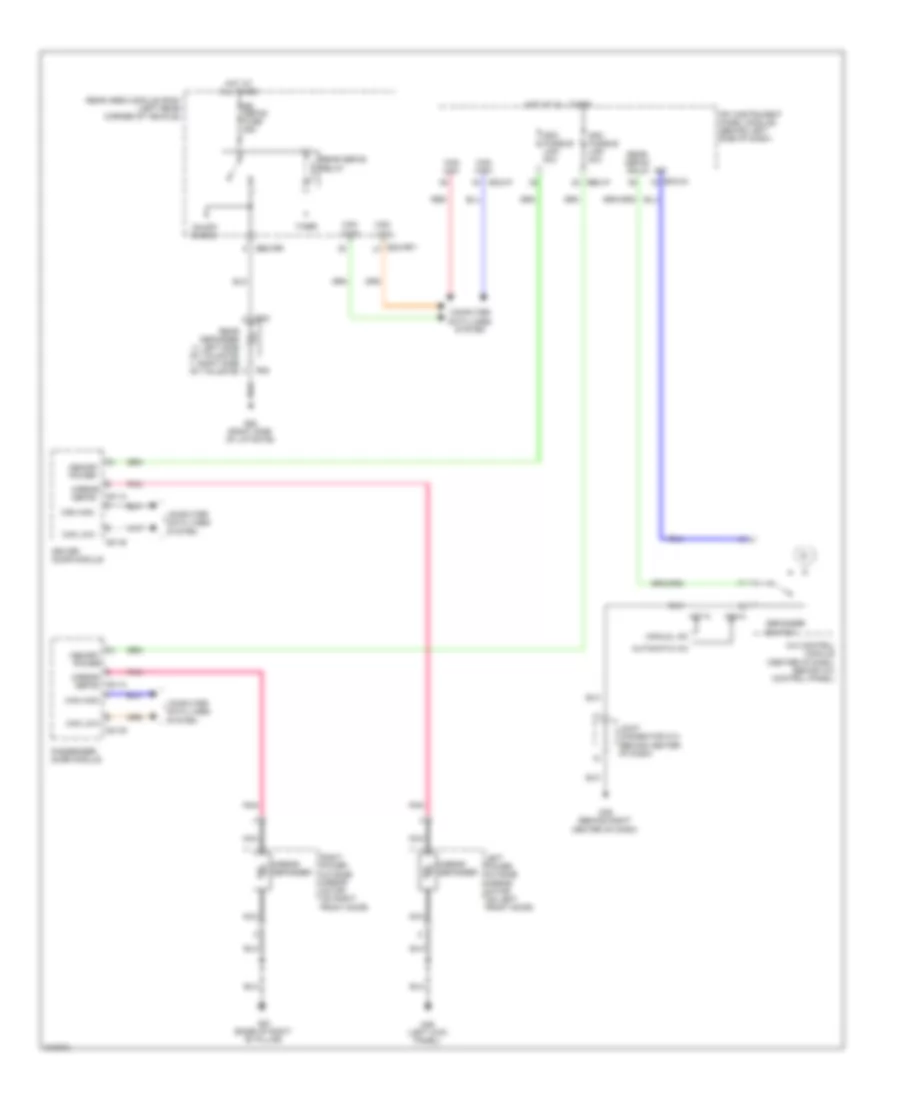 Rear Defogger  Heated Mirrors Wiring Diagram for Hyundai Entourage GLS 2009