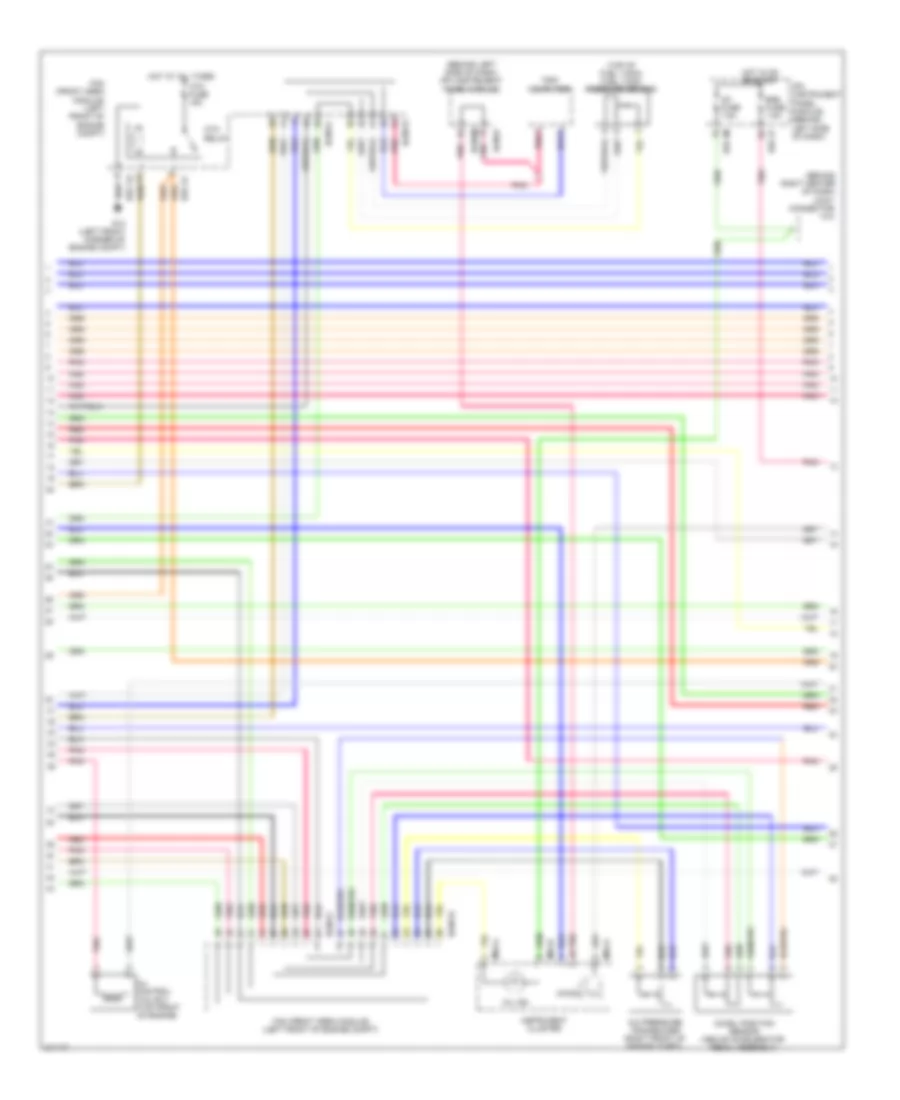 3.8L, Engine Performance Wiring Diagram (2 of 5) for Hyundai Entourage GLS 2009