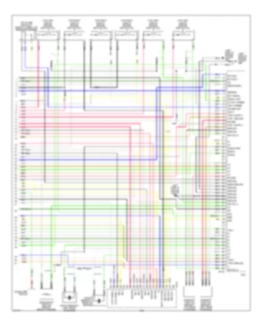 3.8L, Engine Performance Wiring Diagram (5 of 5) for Hyundai Entourage GLS 2009