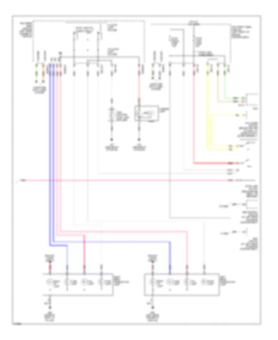 Exterior Lamps Wiring Diagram (2 of 2) for Hyundai Entourage GLS 2009