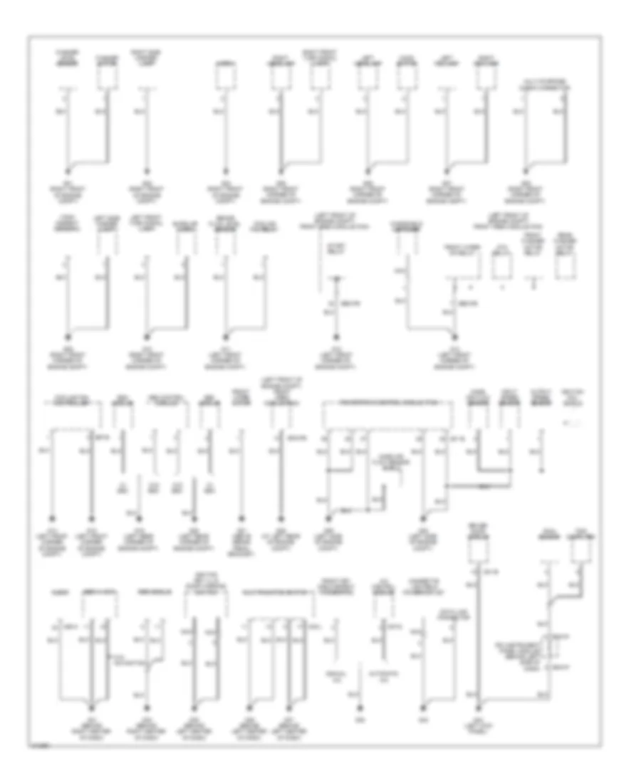 Ground Distribution Wiring Diagram 1 of 4 for Hyundai Entourage GLS 2009