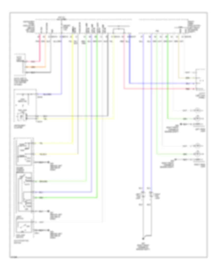 Headlights Wiring Diagram for Hyundai Entourage GLS 2009