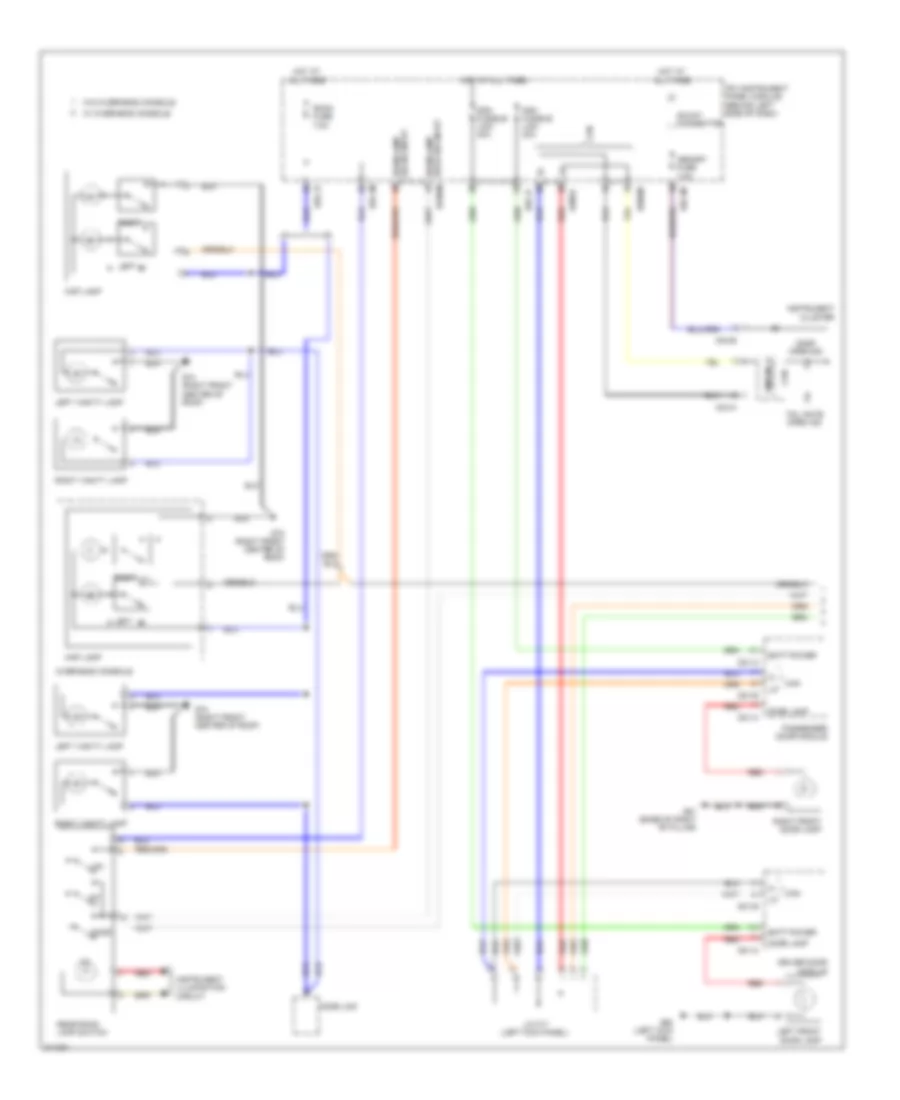 Courtesy Lamps Wiring Diagram with RSE 1 of 2 for Hyundai Entourage GLS 2009