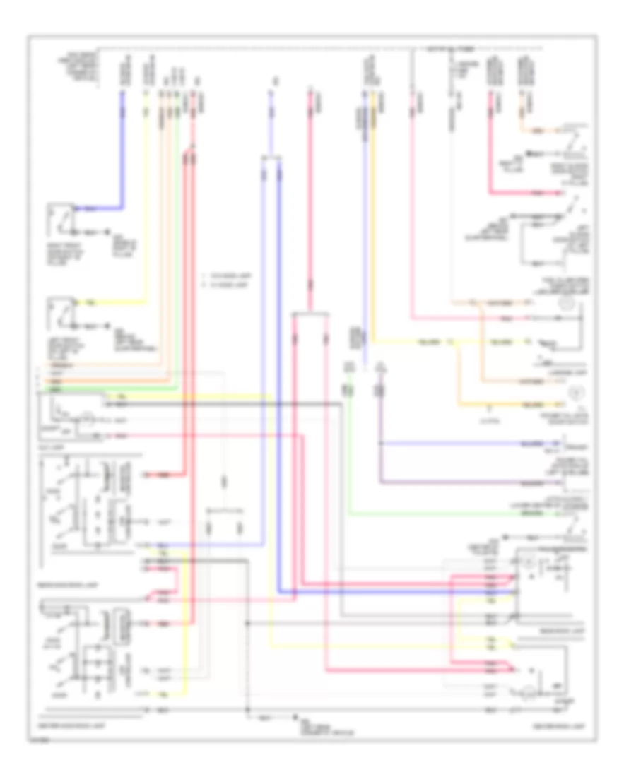 Courtesy Lamps Wiring Diagram without RSE 2 of 2 for Hyundai Entourage GLS 2009