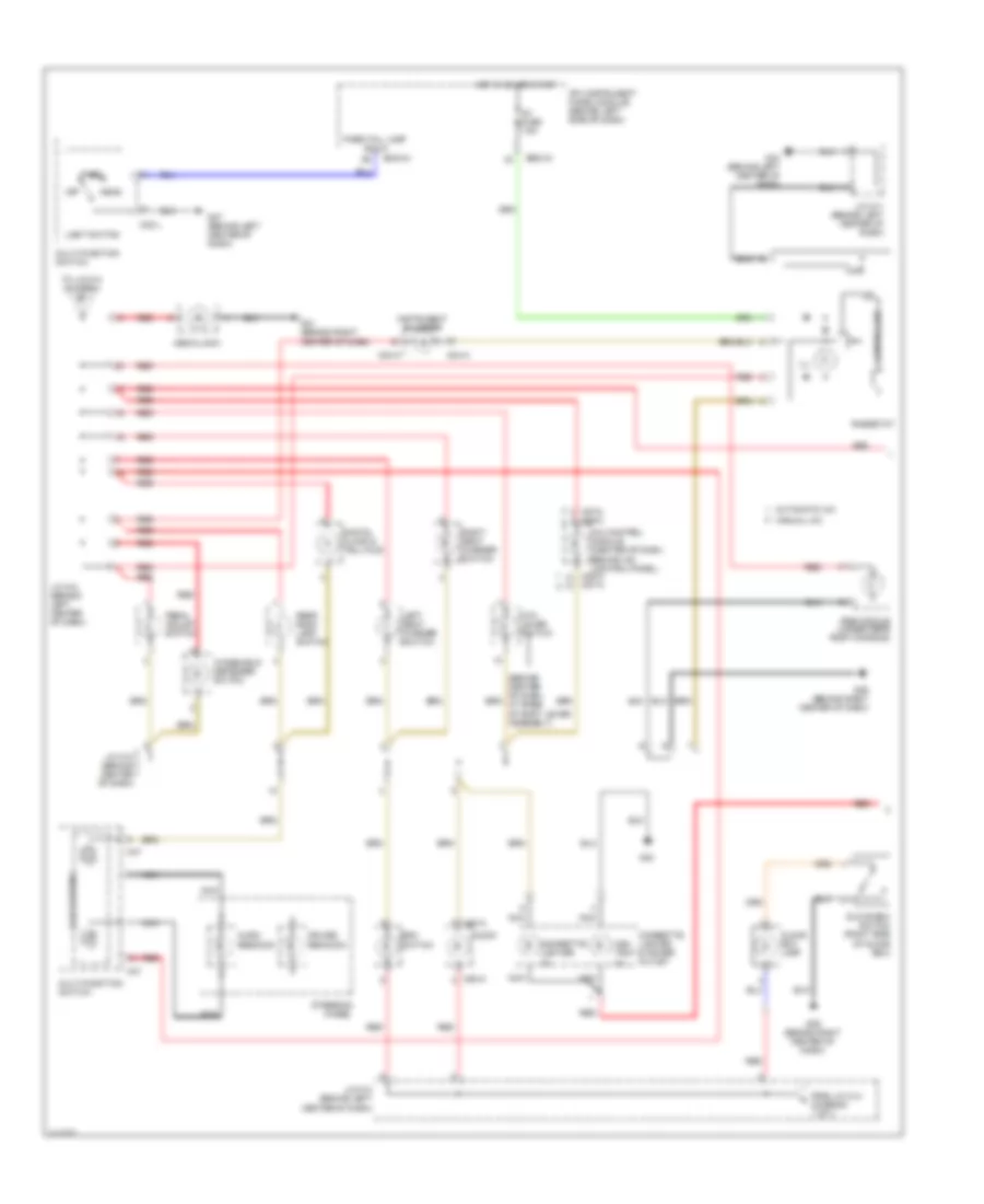 Instrument Illumination Wiring Diagram (1 of 2) for Hyundai Entourage GLS 2009