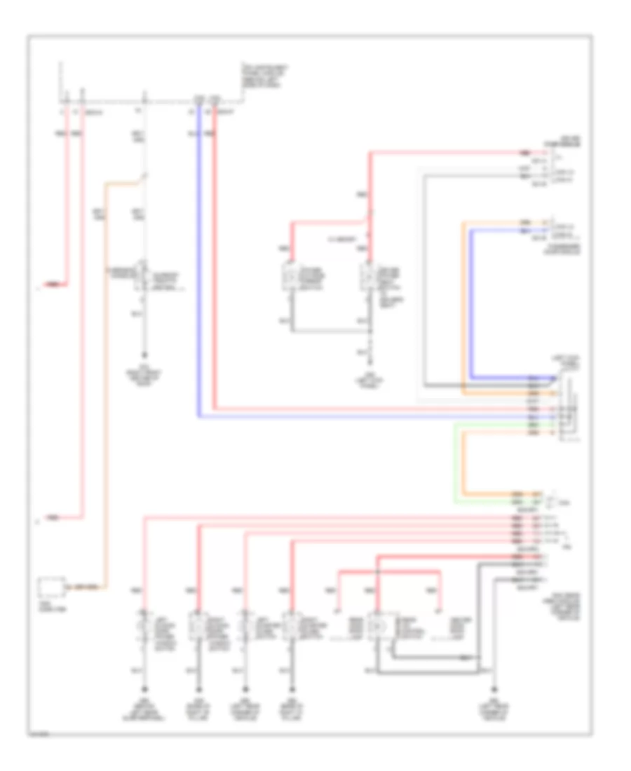 Instrument Illumination Wiring Diagram 2 of 2 for Hyundai Entourage GLS 2009