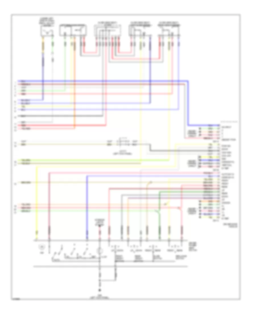 Drivers Memory Seat Wiring Diagram (2 of 2) for Hyundai Entourage GLS 2009