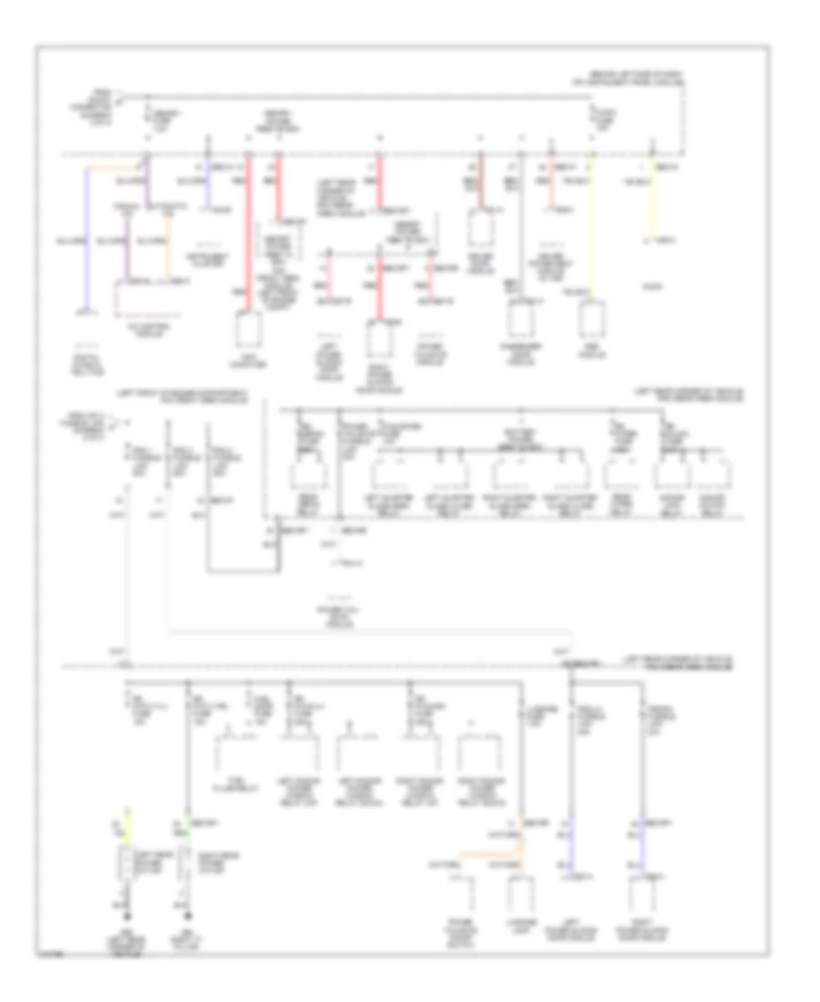 Power Distribution Wiring Diagram 3 of 4 for Hyundai Entourage GLS 2009