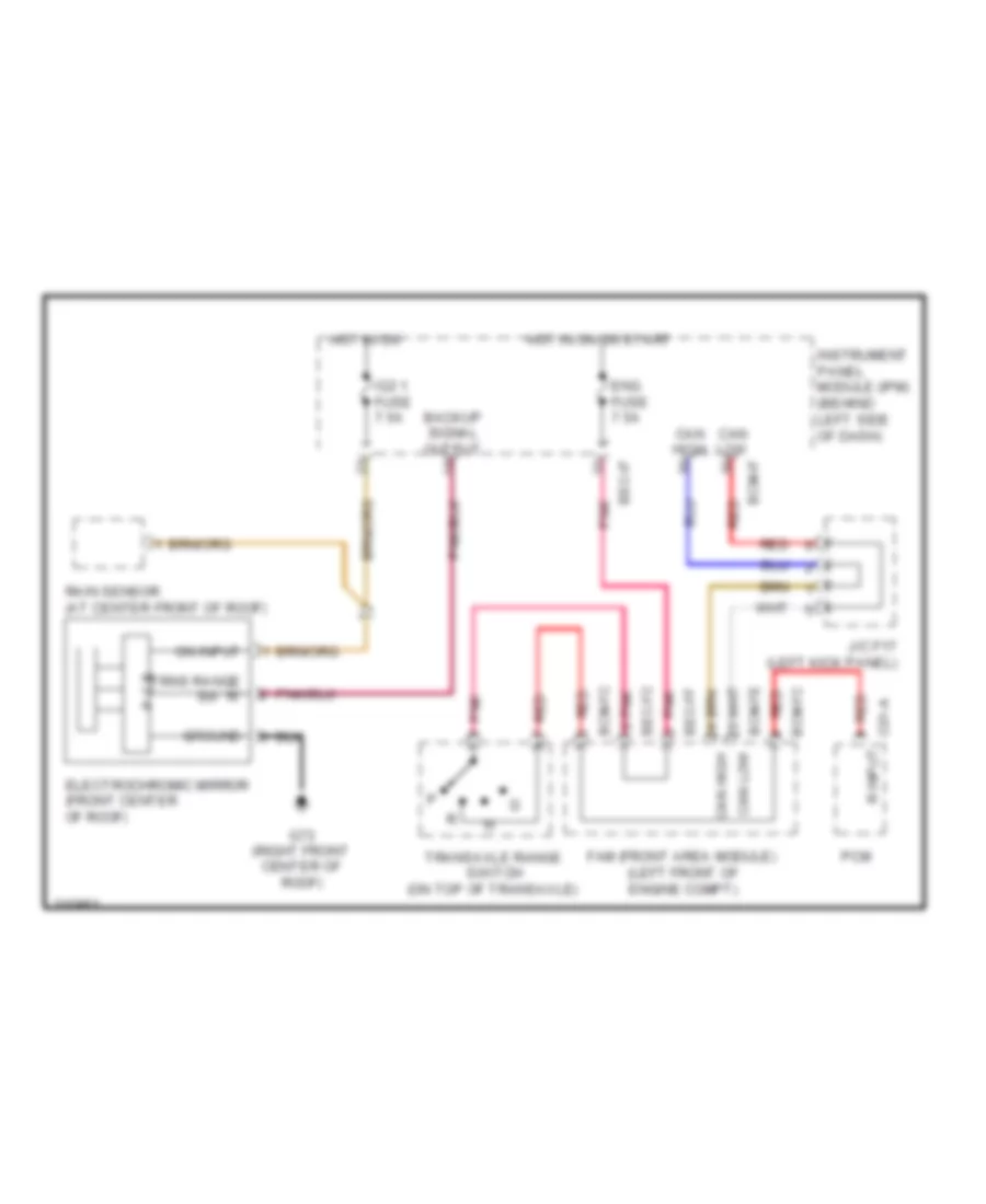 Electrochromic Mirror Wiring Diagram without Home Link for Hyundai Entourage GLS 2009