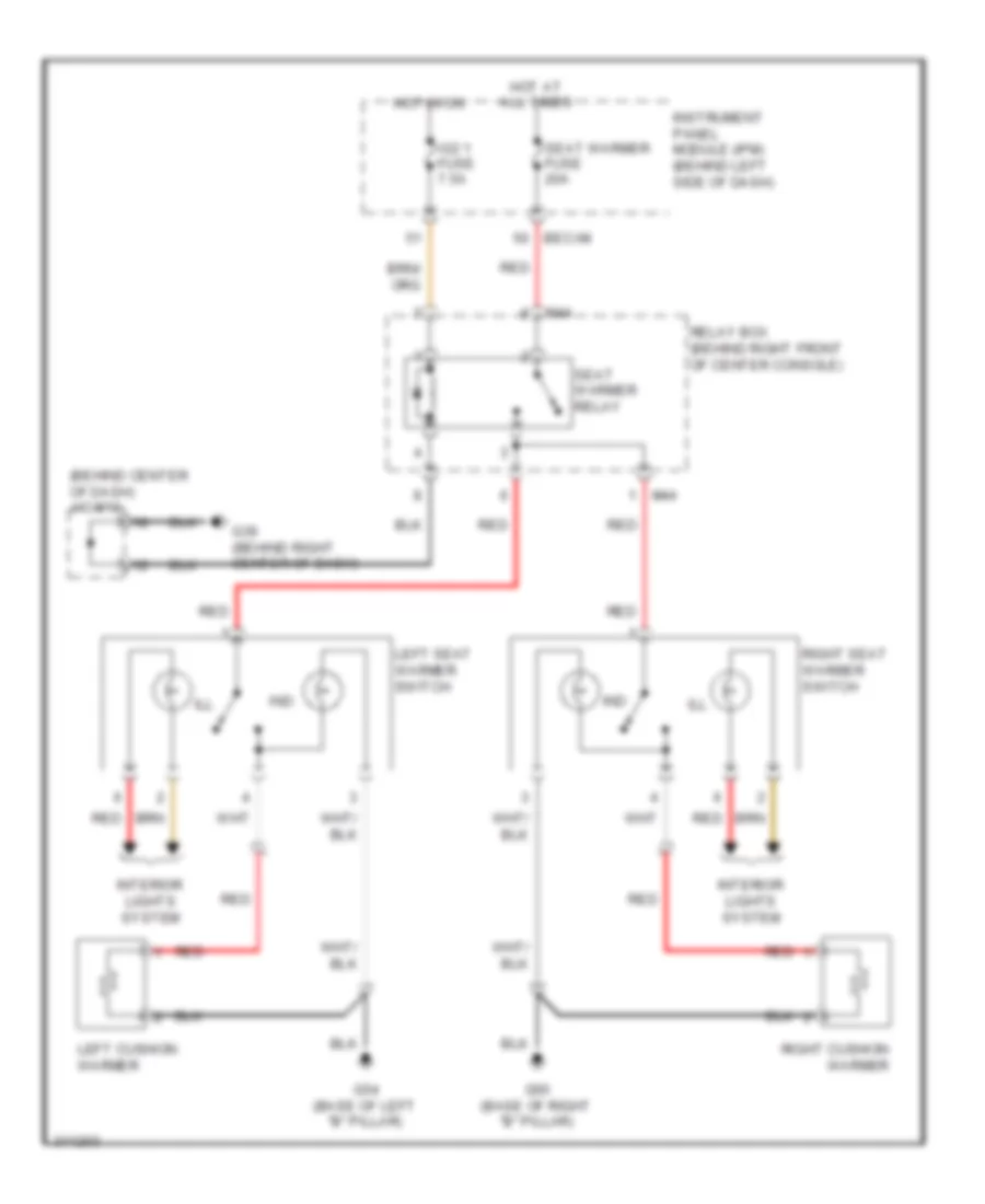 Heated Seats Wiring Diagram for Hyundai Entourage GLS 2009