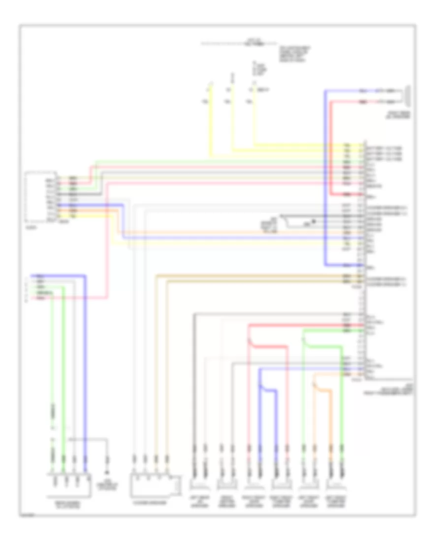 Radio Wiring Diagram with Navigation 2 of 2 for Hyundai Entourage GLS 2009