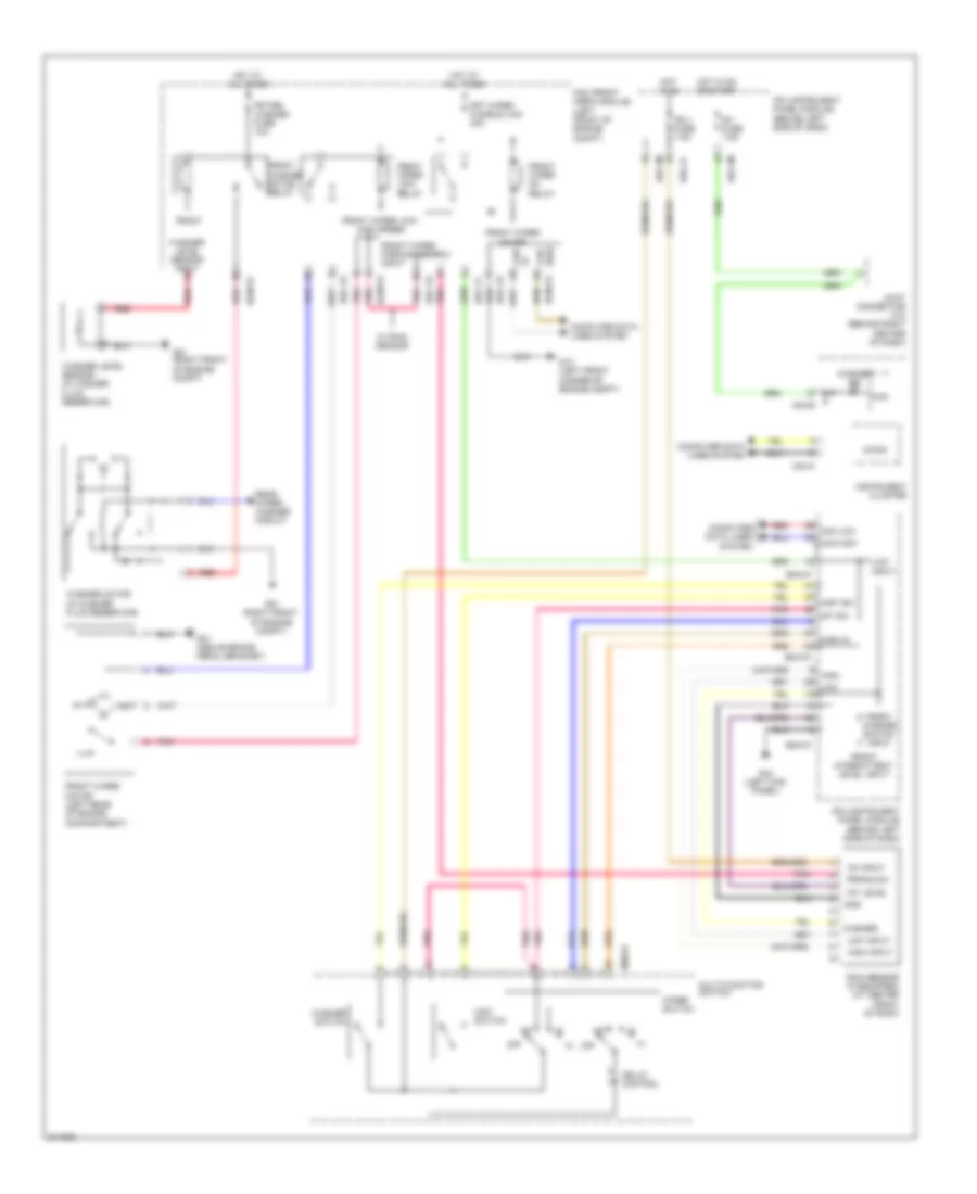 Front Wiper Washer Wiring Diagram for Hyundai Entourage GLS 2009