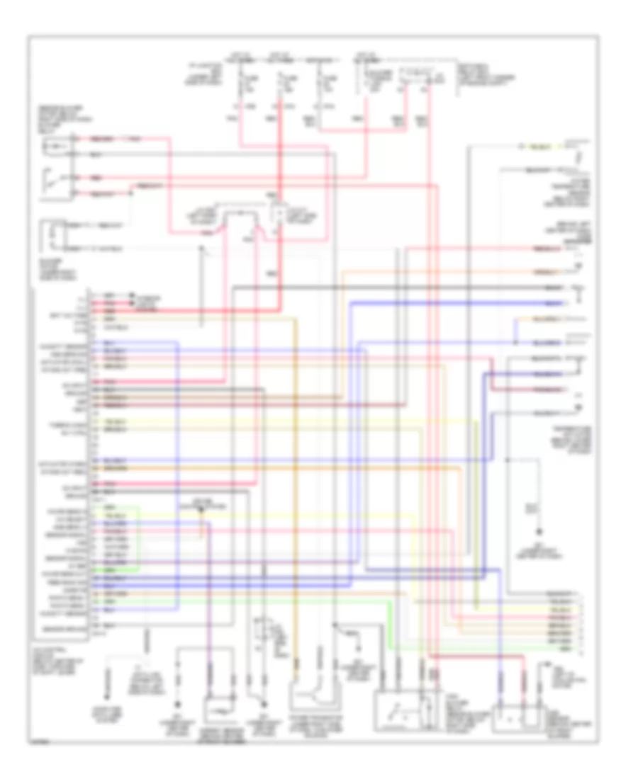 Automatic AC Wiring Diagram (1 of 2) for Hyundai Tucson LX 2005