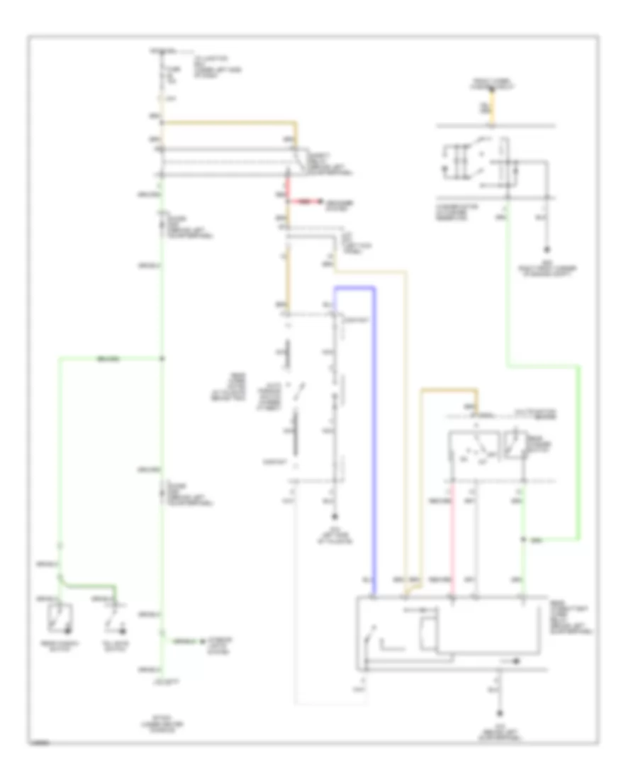 Задняя Схема Шайбы/Дворника для Hyundai Tucson LX 2005