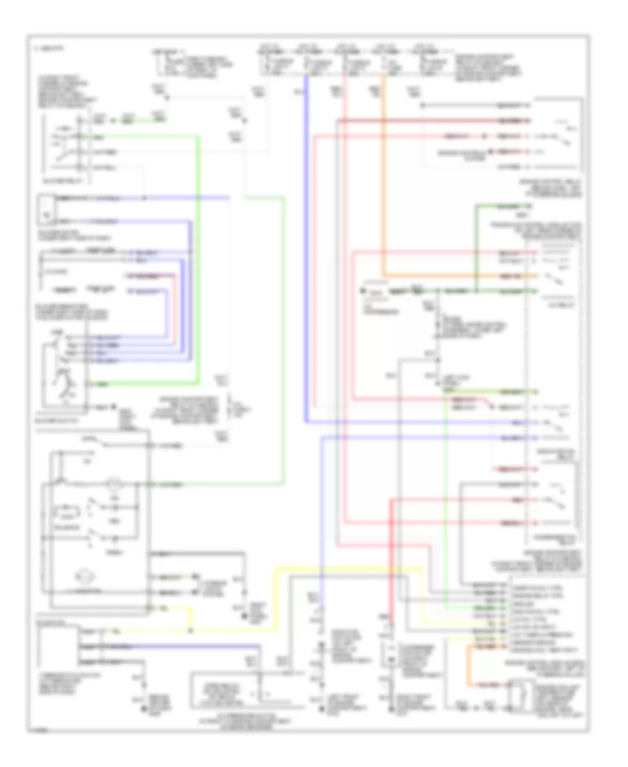 Manual A C Wiring Diagram for Hyundai Elantra GL 1999
