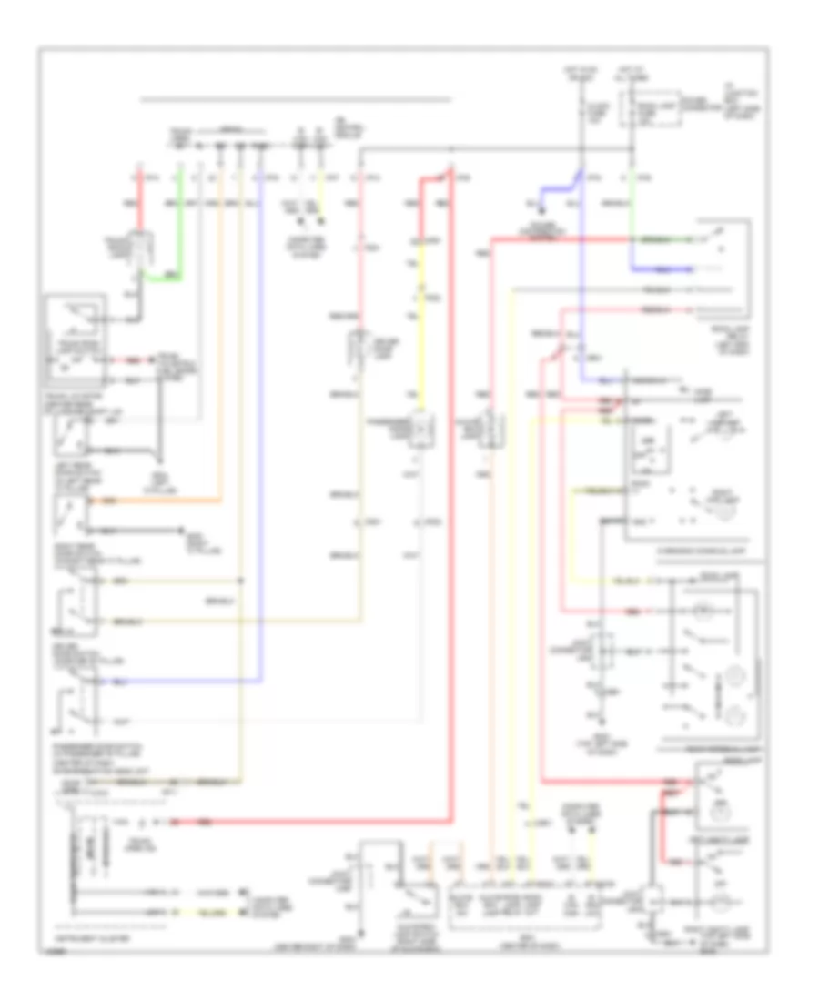 Courtesy Lamps Wiring Diagram Except Hybrid for Hyundai Sonata SE 2014