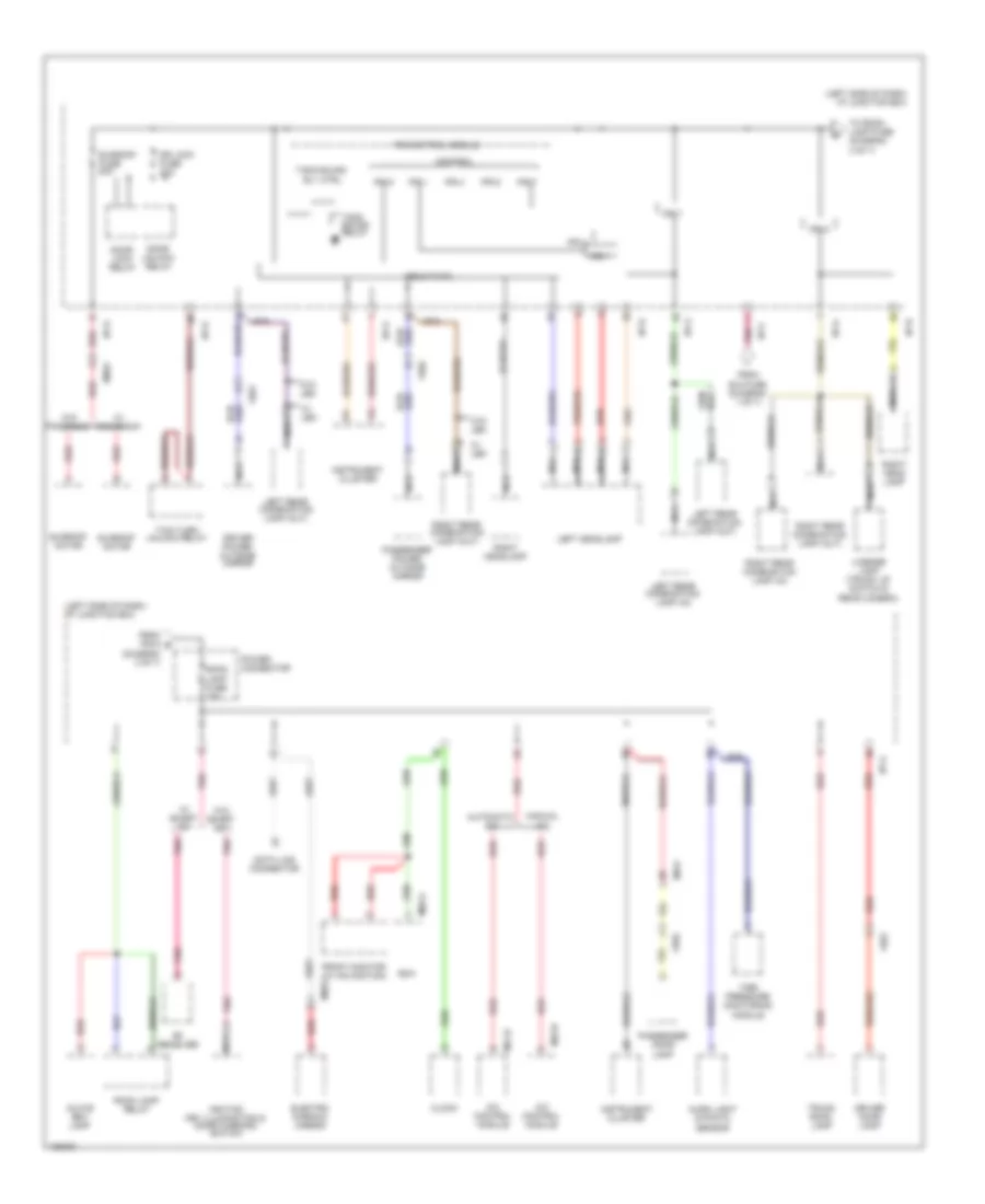 Power Distribution Wiring Diagram Except Hybrid 3 of 7 for Hyundai Sonata SE 2014