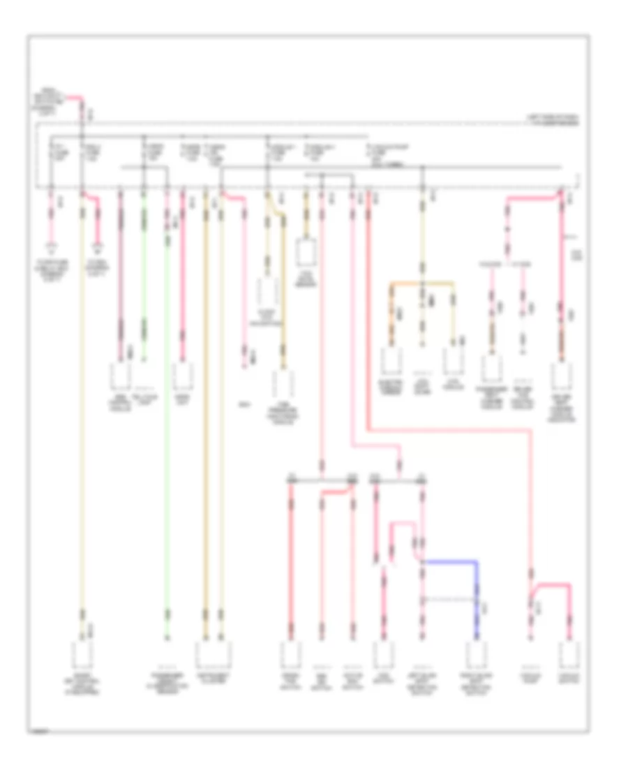 Power Distribution Wiring Diagram Except Hybrid 7 of 7 for Hyundai Sonata SE 2014