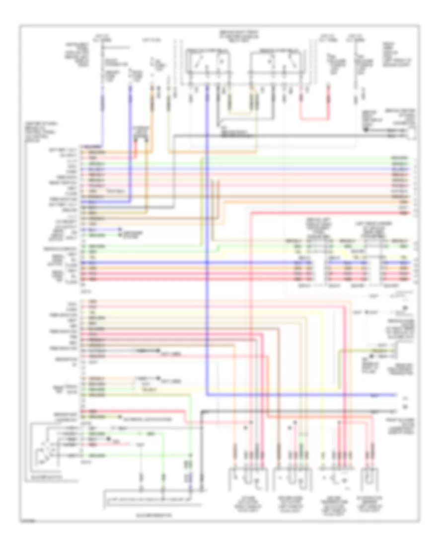 Manual AC Wiring Diagram (1 of 2) for Hyundai Entourage Limited 2009