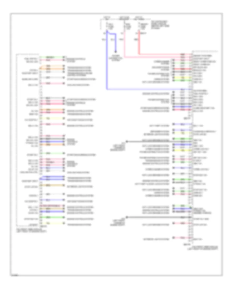 Front Area Module Wiring Diagram 1 of 2 for Hyundai Entourage Limited 2009