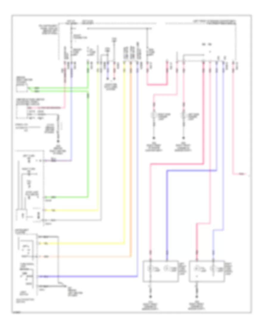 Exterior Lamps Wiring Diagram 1 of 2 for Hyundai Entourage Limited 2009