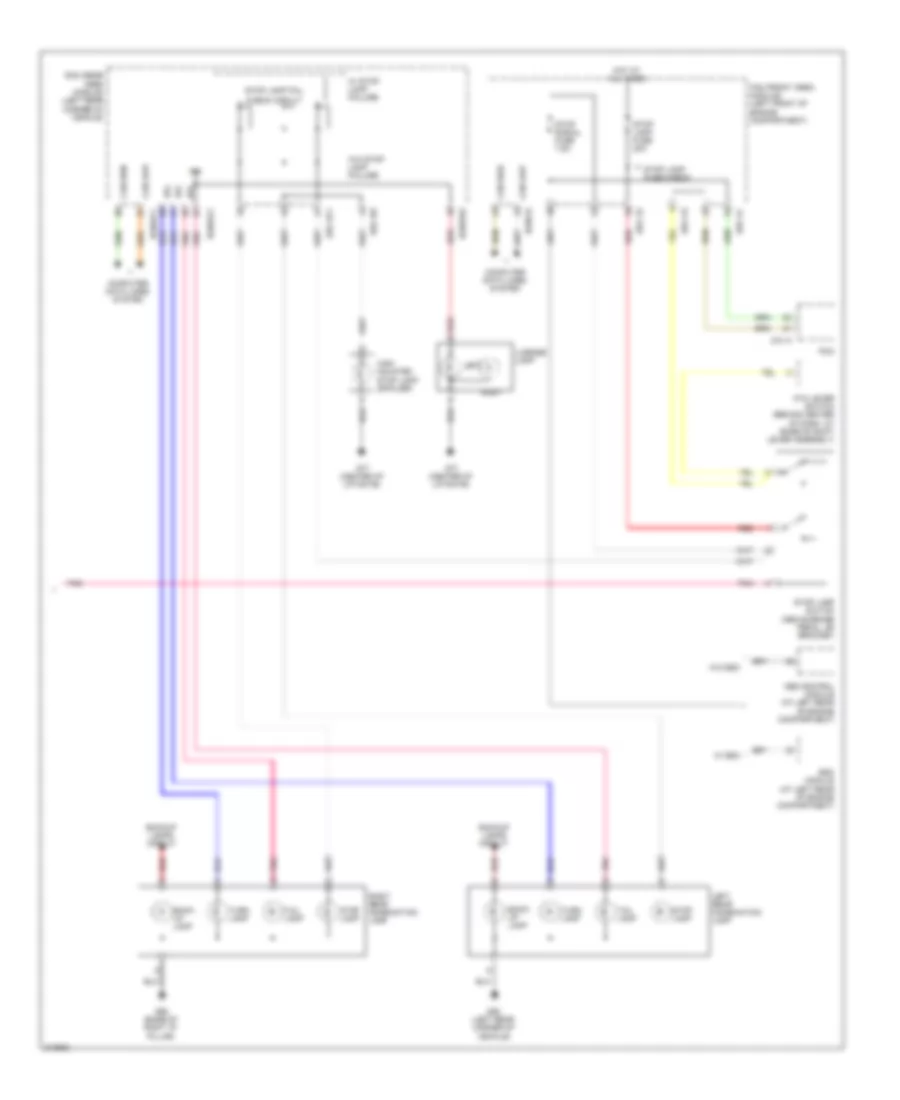Exterior Lamps Wiring Diagram 2 of 2 for Hyundai Entourage Limited 2009