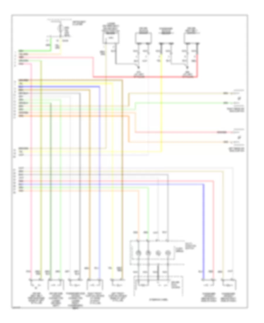 Supplemental Restraints Wiring Diagram 2 of 2 for Hyundai Entourage Limited 2009