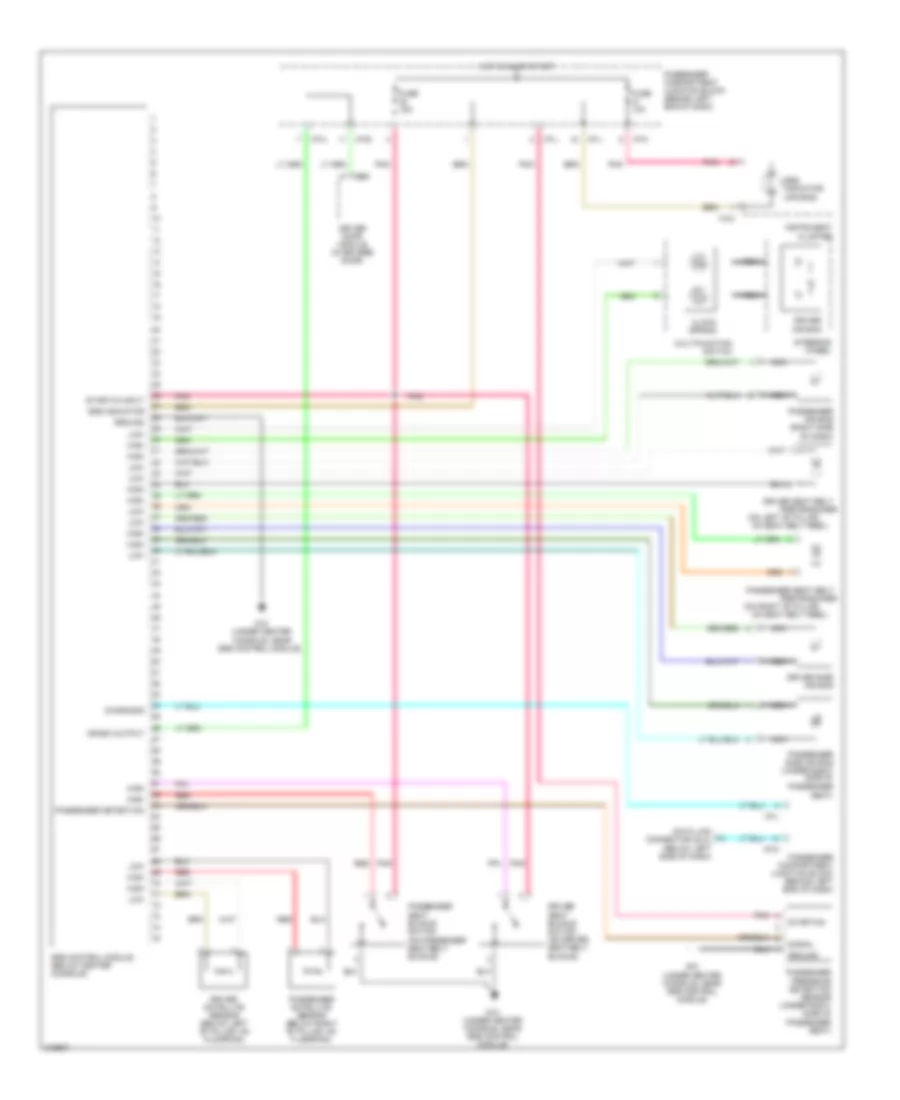 Supplemental Restraints Wiring Diagram for Hyundai XG350 2005