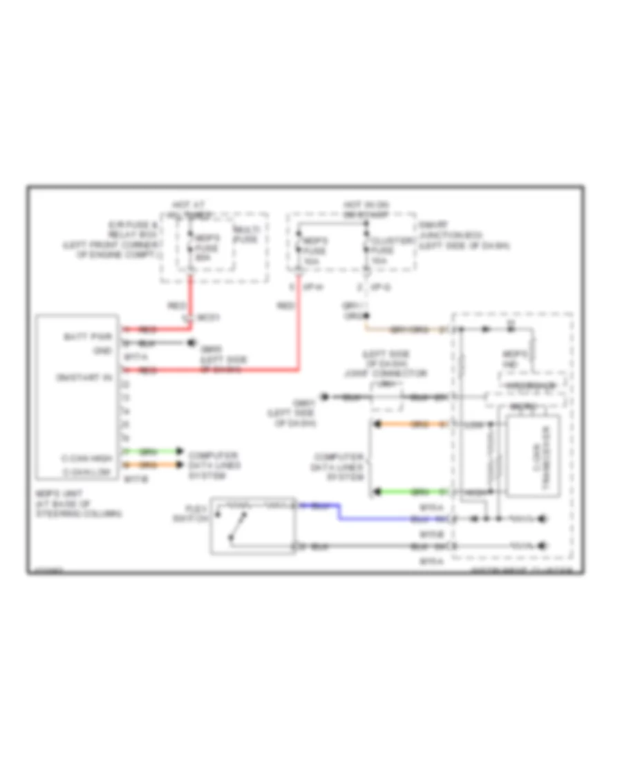 Electronic Power Steering Wiring Diagram for Hyundai Tucson GLS 2014