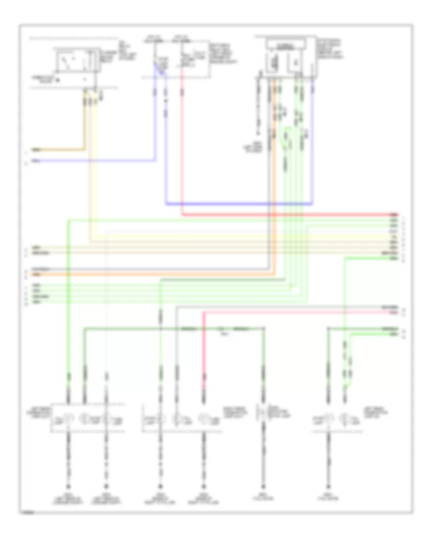 Exterior Lamps Wiring Diagram (2 of 4) for Hyundai Tucson GLS 2014
