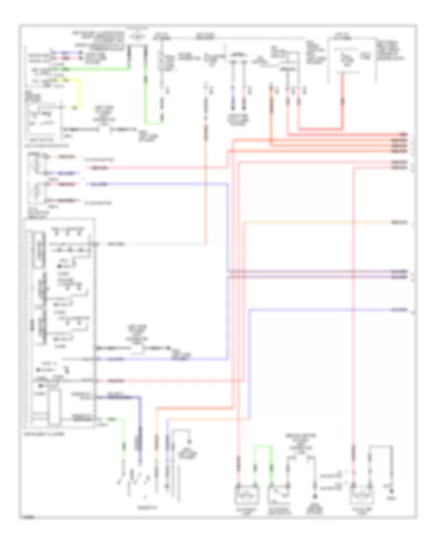 Instrument Illumination Wiring Diagram (1 of 3) for Hyundai Tucson GLS 2014